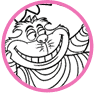 Cheshire Cat coloring page