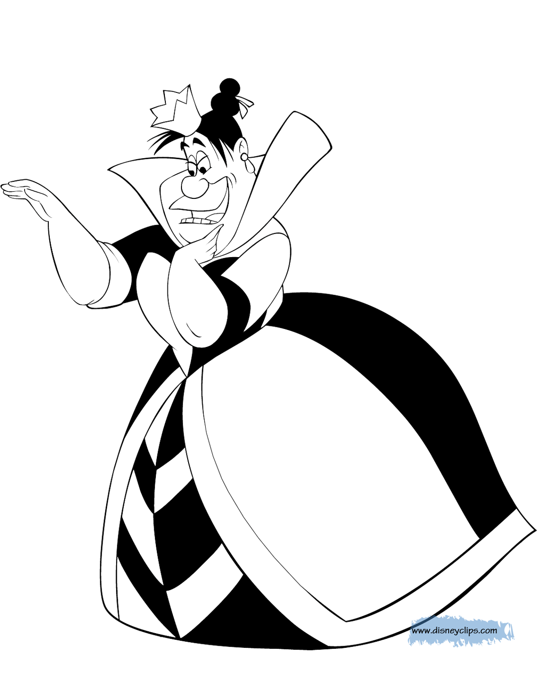 queen of hearts coloring pages - photo #43