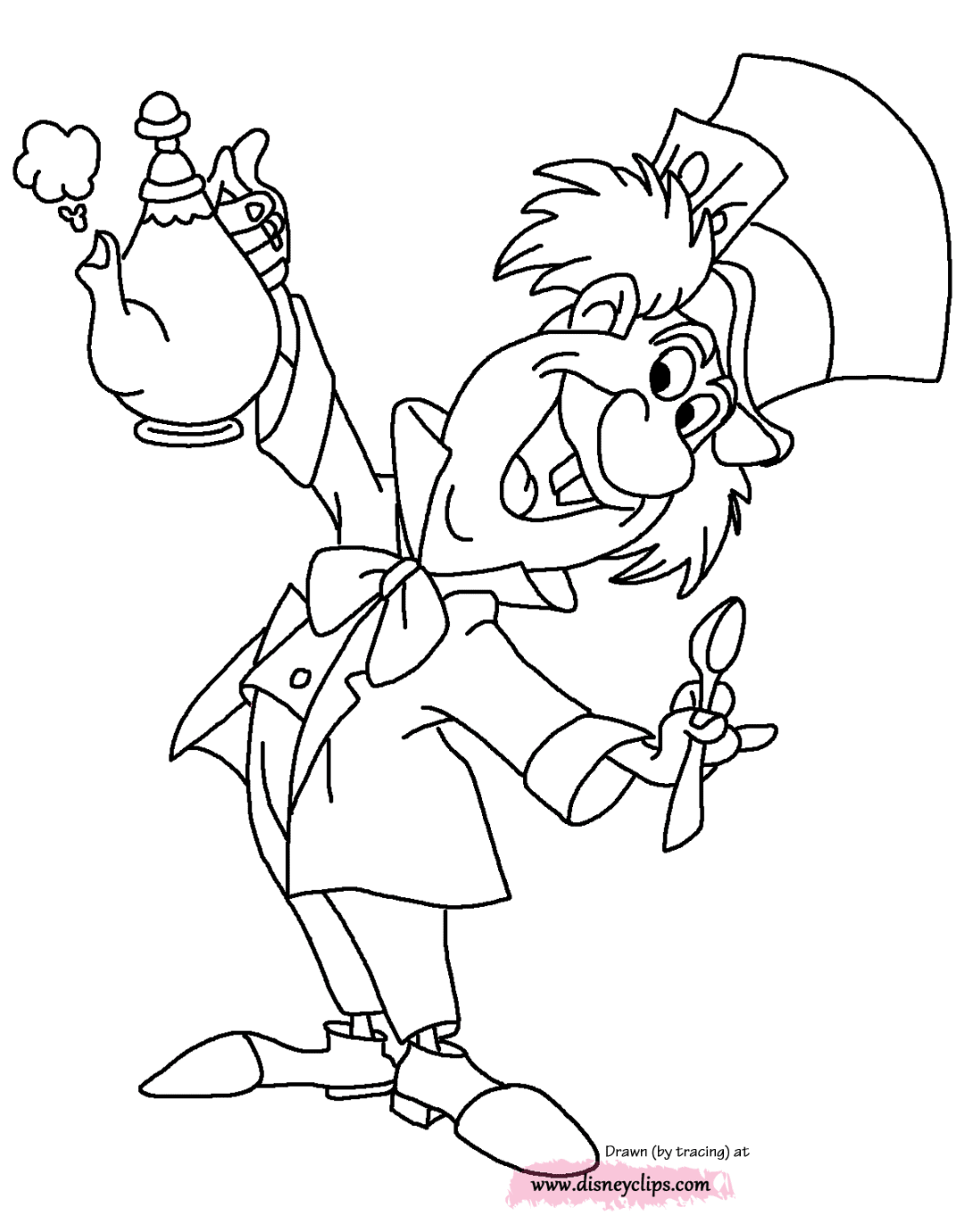 coloring page Mad Hatter