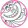 Cheshire Cat coloring page