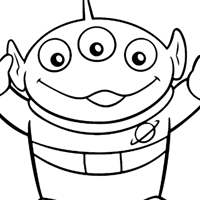 Toy Story Alien coloring page