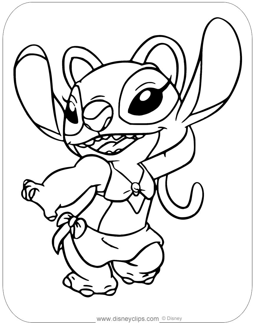 1 Stitch Coloring Pages