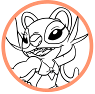 Stitch coloring page