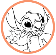 Stitch & Angel coloring page