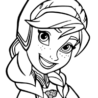 Anna coloring page