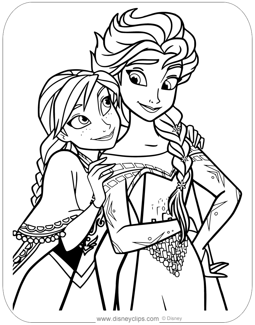 Frozen Coloring Pages (2) | Disneyclips.com