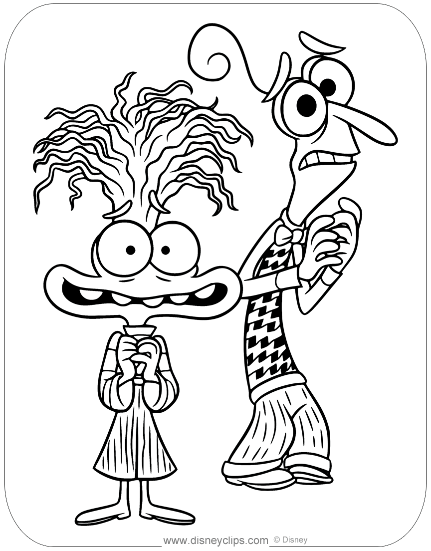 funny 2 coloring page anxiety