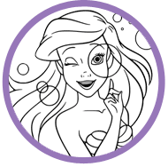 Ariel coloring page