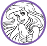 Ariel coloring page