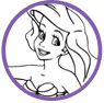 Ariel coloring page