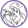 Ariel coloring page