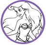 Ariel coloring page