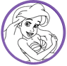 Ariel coloring page