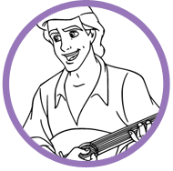 Ariel & Eric coloring page