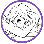 Ariel and Flounder coloring page