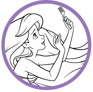 Ariel coloring page
