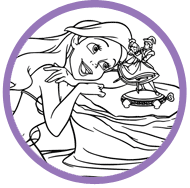 Ariel coloring page
