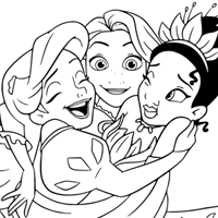 Disney Princess coloring page
