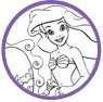 Ariel coloring page