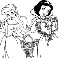 Disney Princess coloring page