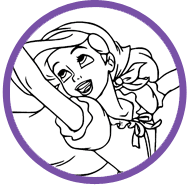 Ariel coloring page