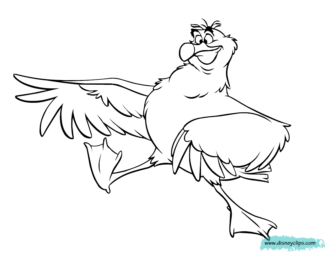 coloring page Scuttle walking