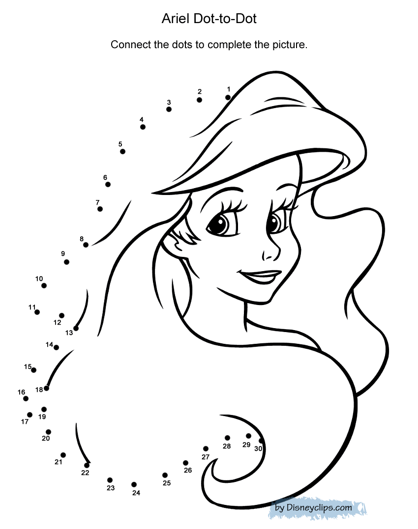 Printable Disney Dot To Dot Coloring Pages 2 Disneyclips Com