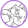 Marie coloring page