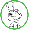 Flik and Atta coloring page