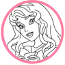 Aurora coloring page