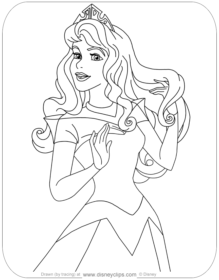  Sleeping  Beauty  Coloring  Pages  Disneyclips com