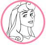 Aurora coloring page