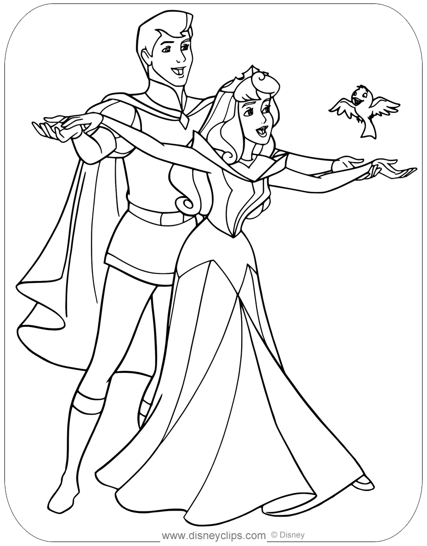 Sleeping Beauty Coloring Pages 20   Disneyclips.com Neu