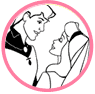 Briar Rose and Prince Phillip coloring page