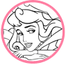 Aurora coloring page