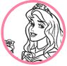 Aurora coloring page