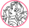 Aurora coloring page