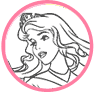 Aurora coloring page