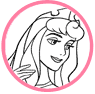 Aurora coloring page