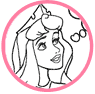 Aurora coloring page