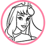 Aurora coloring page