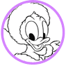 Baby Donald Duck coloring page