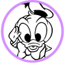 Baby Donald Duck coloring page