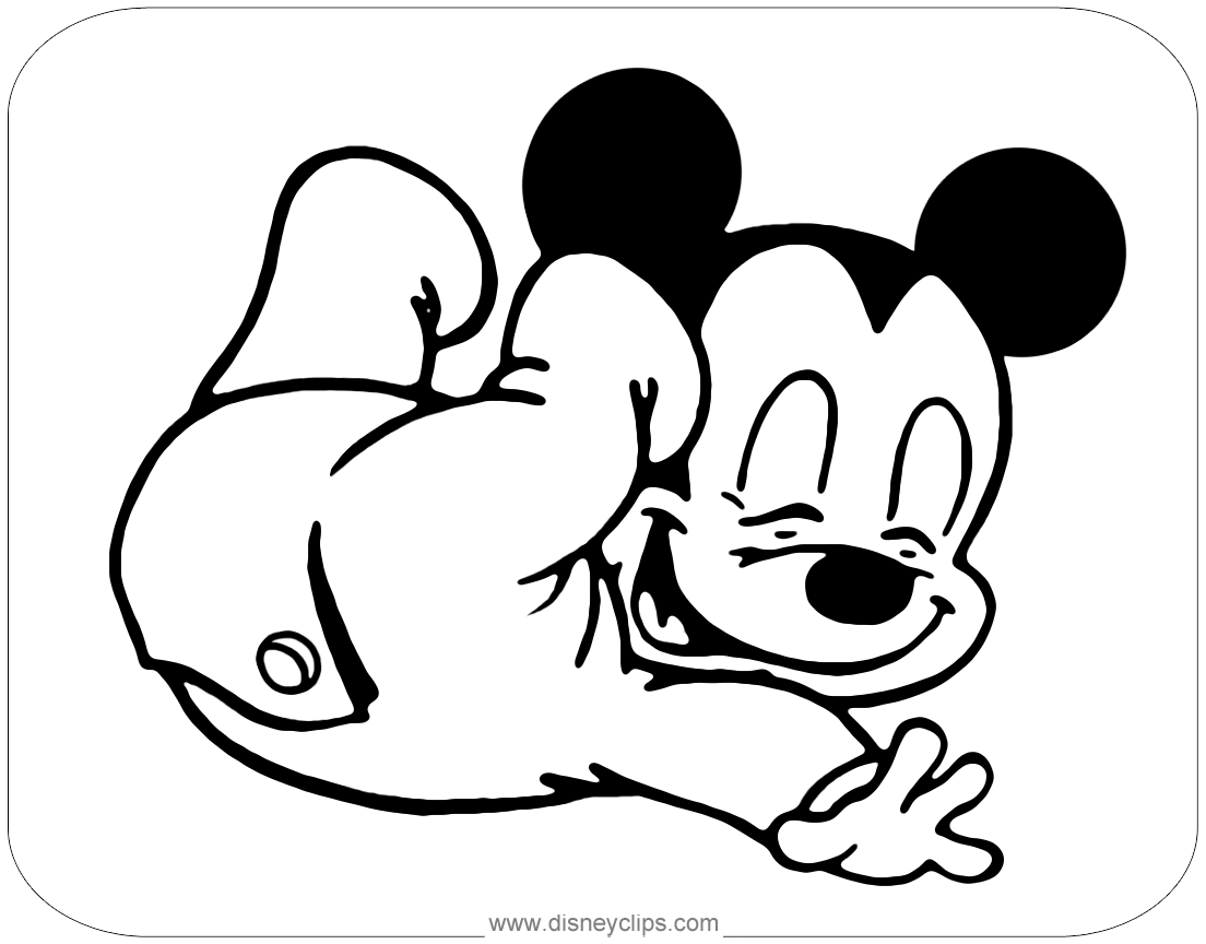 coloring pictures of baby disney characters