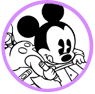 Baby Mickey Mouse coloring page
