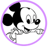Baby Mickey Mouse coloring page