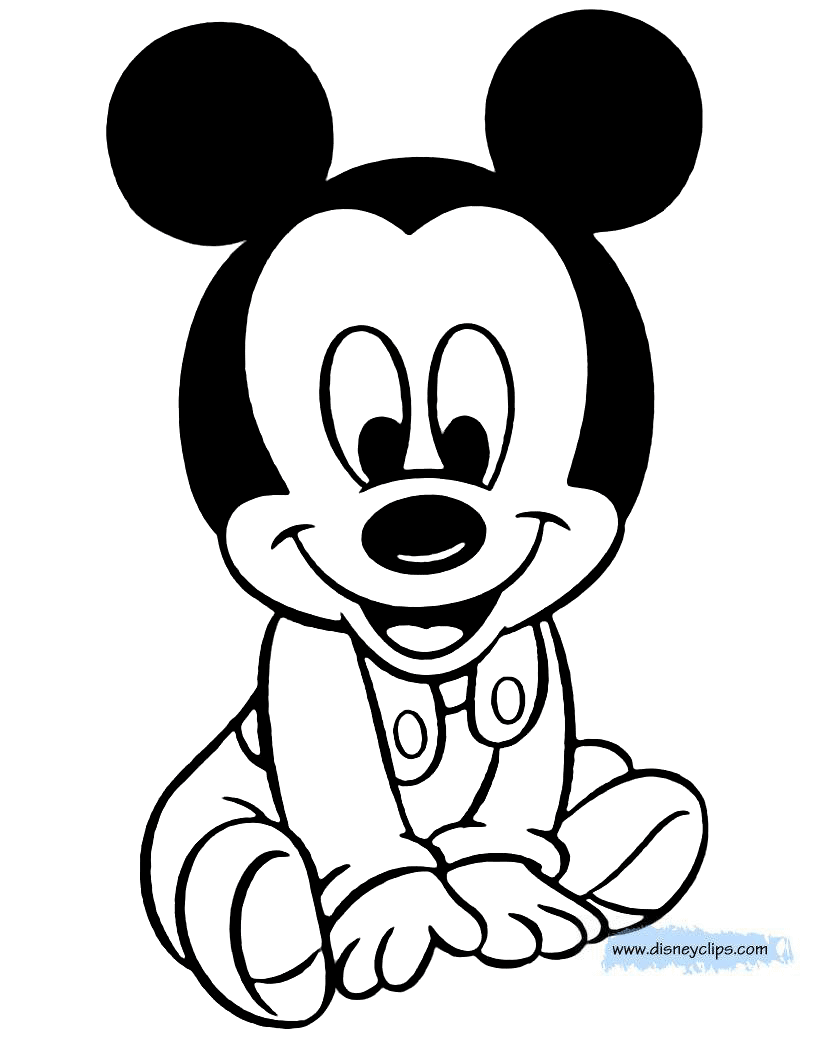 Baby Mickey Mouse Coloring Pages Baby Mickey Mouse Coloring Pages