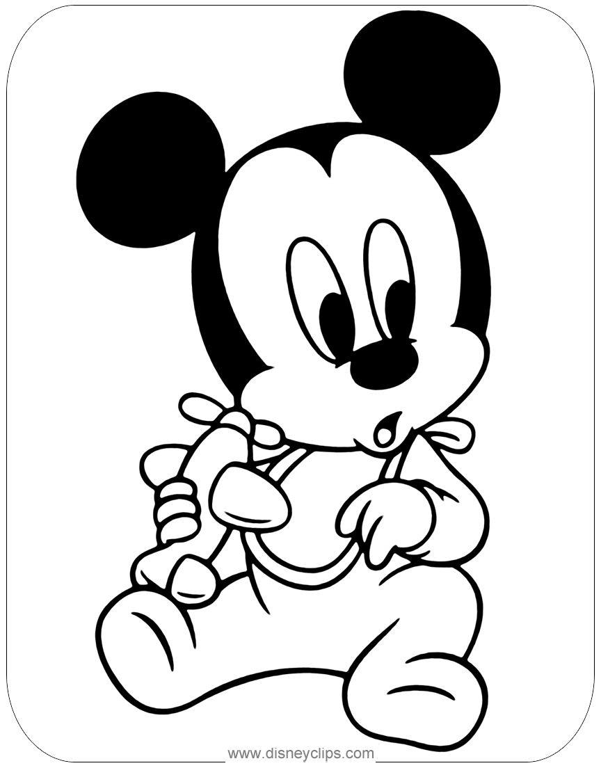 The Best Ideas for Baby Mickey Mouse Coloring Page - Home, Family