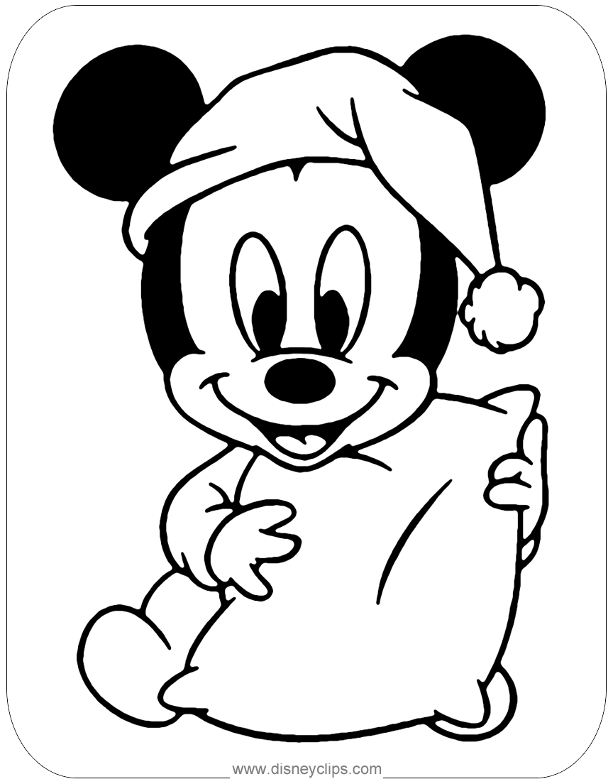 Printable Disney Characters Baby  Goofy Coloring Pages 2