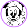 Baby Mickey Mouse coloring page